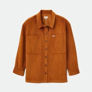 Brixton Bowery tunic Waffle Cord Shacket Tunic Overshirt lion large